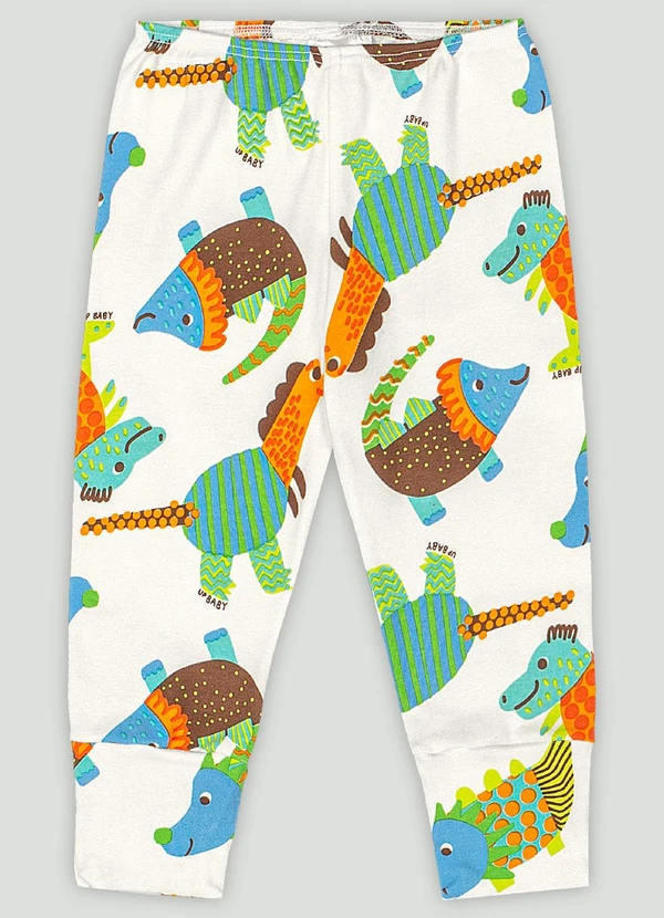 Up Baby - Calça em Suedine para Bebê Menino Branco