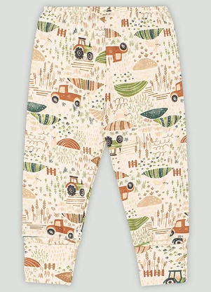 Up Baby - Calça em Suedine para Bebê Menino Marrom - UP BABY