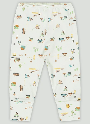 Calça em Suedine para Bebê Menino Up Baby Verde - UP BABY