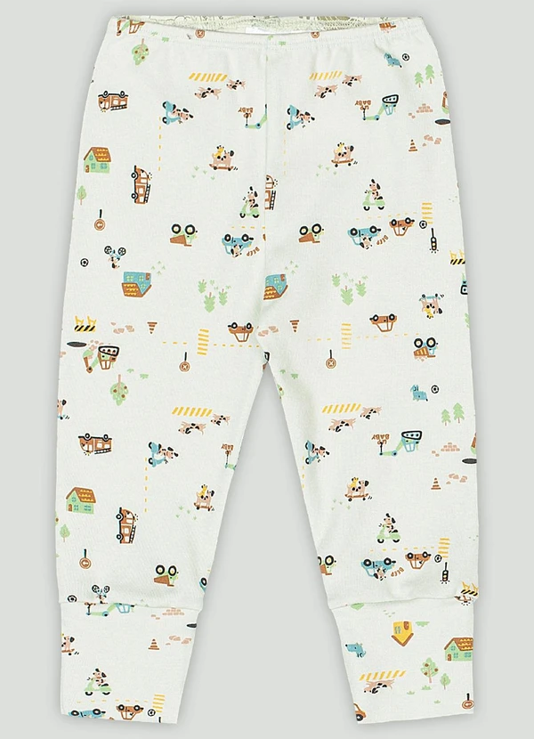 Up Baby - Calça em Suedine para Bebê Menino Up Baby Verde