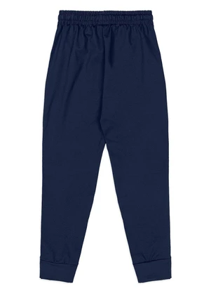 Quimby - Calça Esportiva Malha Térmica Azul - QUIMBY
