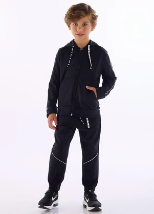 Quimby - Calça Esportiva Malha Térmica Preto - QUIMBY