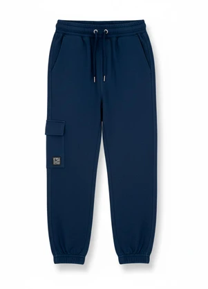 Ddk - Calça Infantil com Bolso e Cadarço Azul - DDK