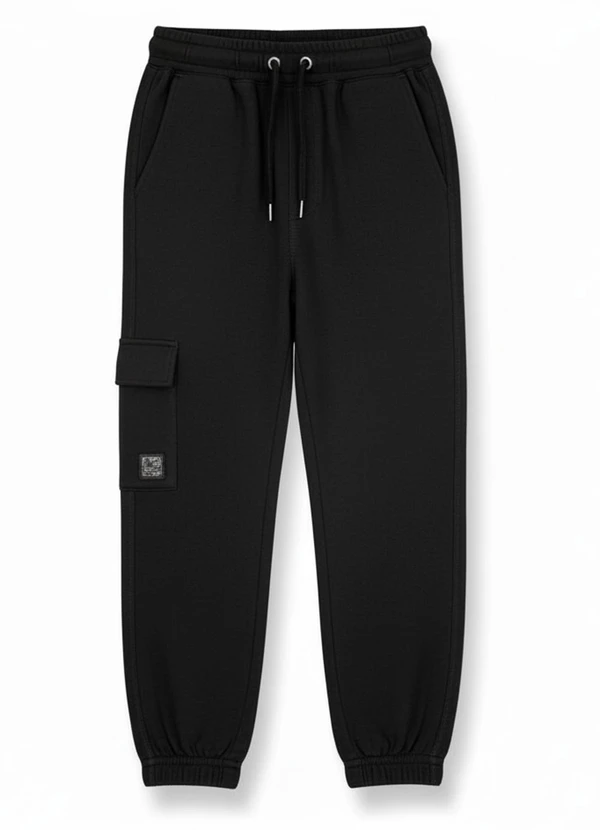 Ddk - Calça Infantil com Bolso e Cordão Preto