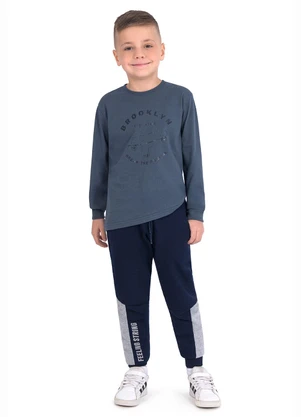 Ddk - Calça Infantil com Bolsos Azul - DDK