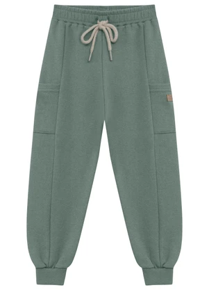 Ddk - Calça Infantil com Bolsos Laterais Verde - DDK