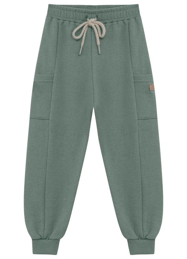 Ddk - Calça Infantil com Bolsos Laterais Verde