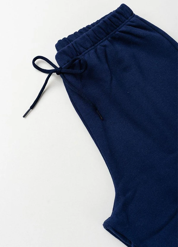 Vida Costeira - Calça Infantil de Moletom Algodão Avulsa Marinho 4