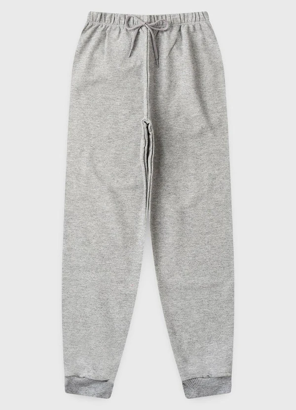Vida Costeira - Calça Infantil de Moletom Algodão Avulsa Mescla 3