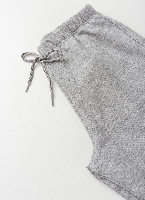 Vida Costeira - Calça Infantil de Moletom Algodão Avulsa Mescla 4