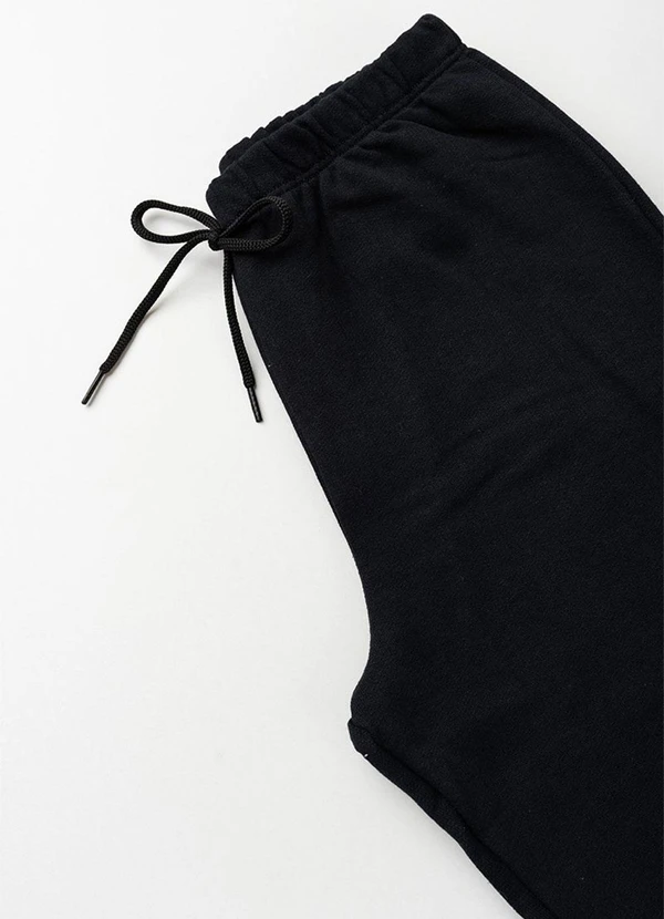 Vida Costeira - Calça Infantil de Moletom Algodão Avulsa Preto 4