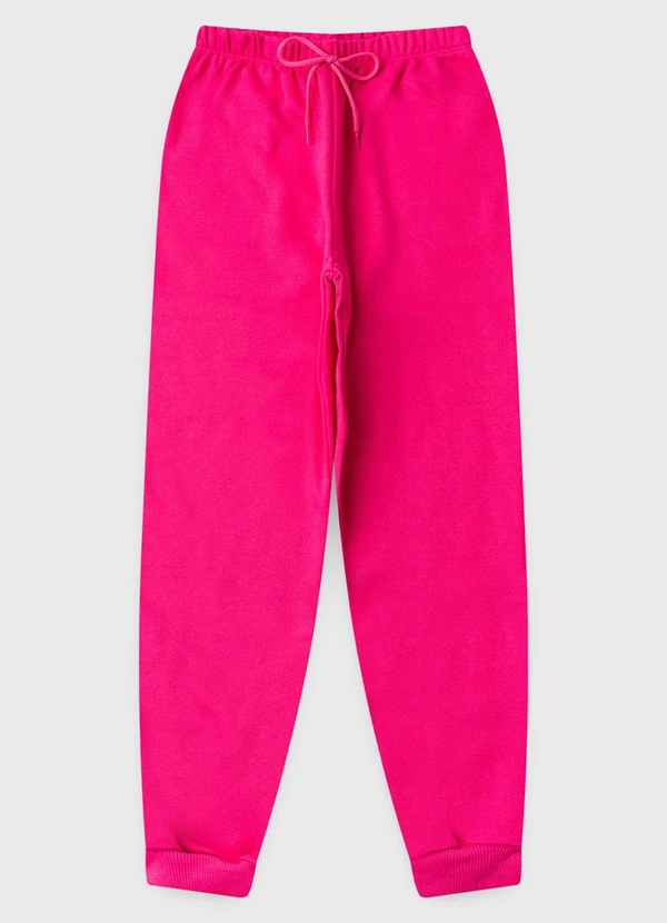 Vida Costeira - Calça Infantil de Moletom Algodão Avulsa Rosa 3