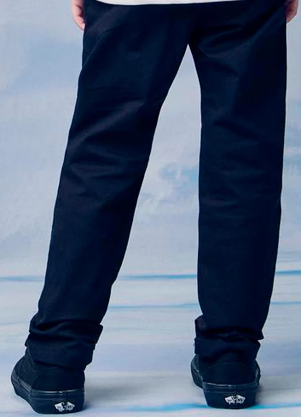 Youccie - Calça Infantil de Sarja com Cadarço Preto 2