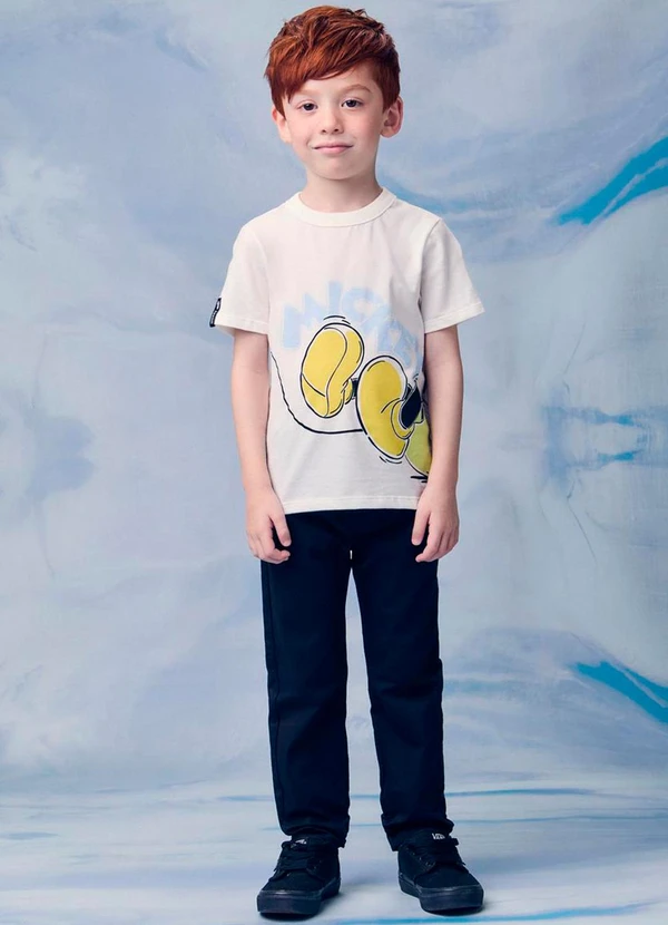 Youccie - Calça Infantil de Sarja com Cadarço Preto 3