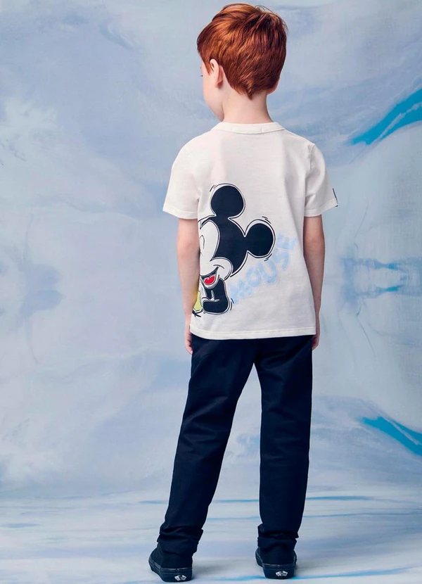 Youccie - Calça Infantil de Sarja com Cadarço Preto 4