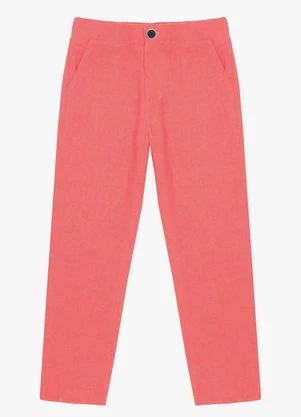 Trick Nick - Calça Infantil em Linho Laranja - TRICK NICK