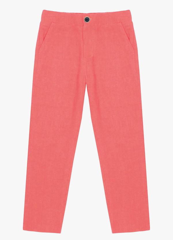 Trick Nick - Calça Infantil em Linho Laranja 1