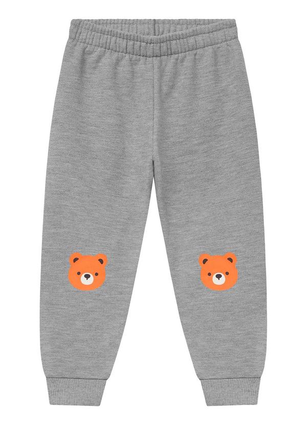 Ddk - Calça Infantil em Moletom Cinza