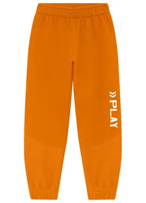 Ddk - Calça Infantil em Moletom e Recorte Amarelo - DDK