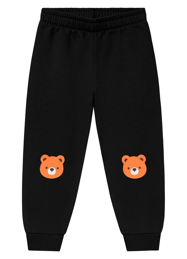 Ddk - Calça Infantil em Moletom Preto