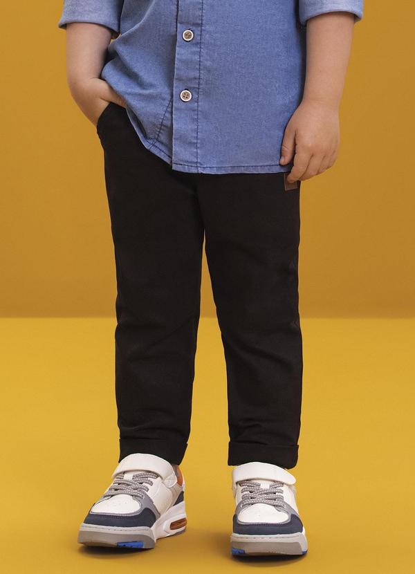 Ioluig - Calça Infantil em Sarja Juparana Preto