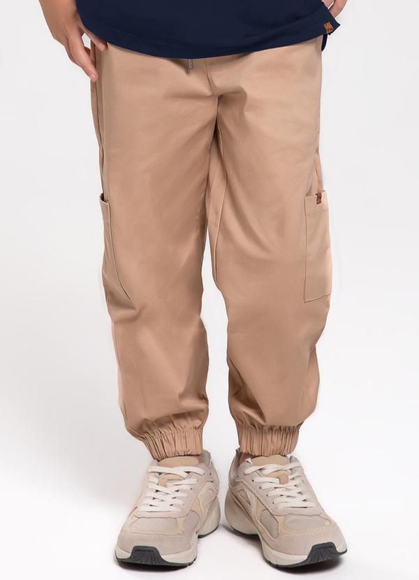 Trick Nick - Calça Infantil em Sarja Marrom