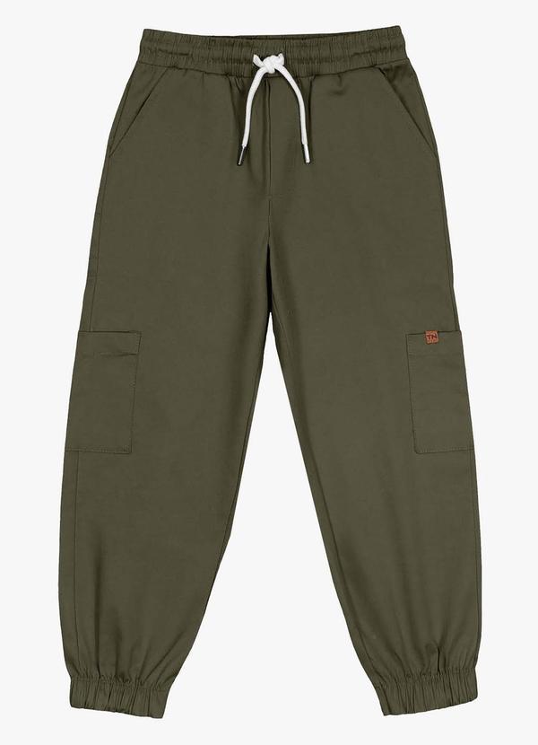 Trick Nick - Calça Infantil em Sarja Verde