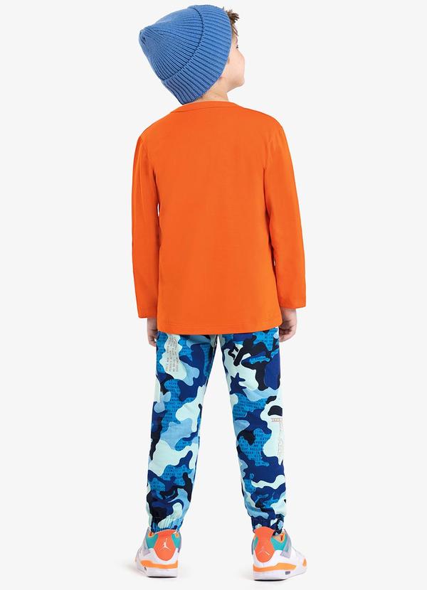 Rovi Kids - Calça Infantil Masculina Camuflada Azul 2