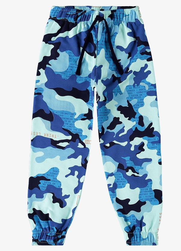 Rovi Kids - Calça Infantil Masculina Camuflada Azul 3