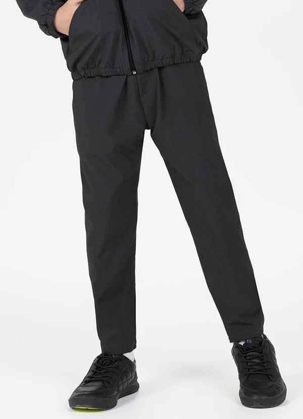 Alakazoo - Calça Infantil Masculina com Bolsos Cinza