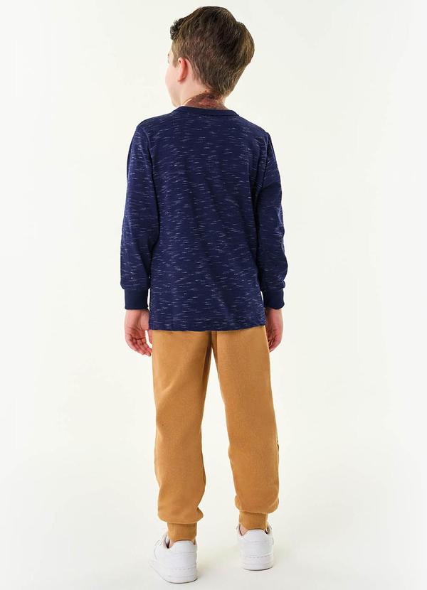 Trick Nick - Calça Infantil Masculina em Moletinho Marrom 2