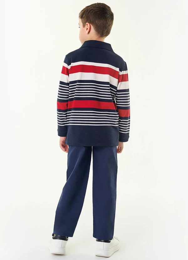 Trick Nick - Calça Infantil Masculina em Sarja Azul 4