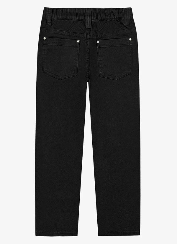 Trick Nick - Calça Infantil Masculina em Sarja Preto 2