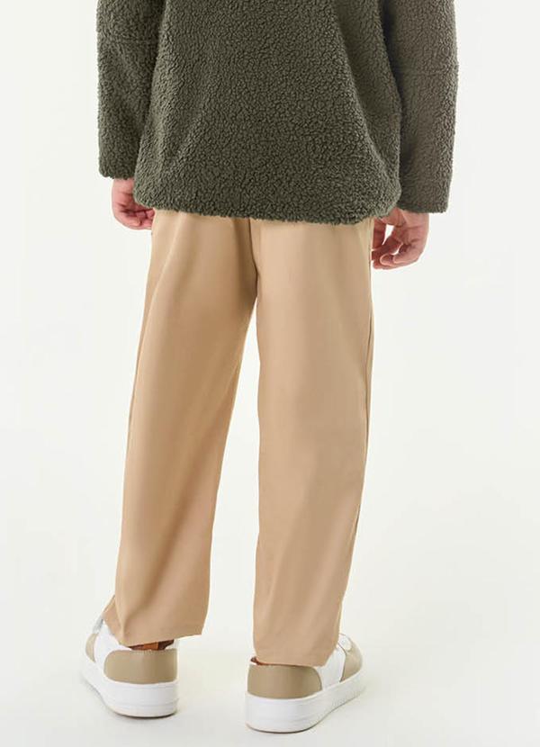 Trick Nick - Calça Infantil Masculina em Sarja Twill Marrom 2