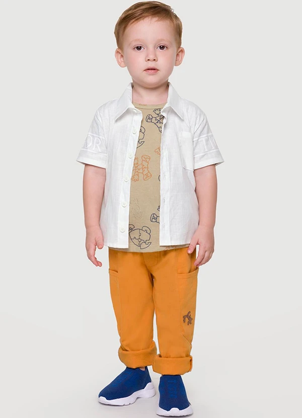 Tigor T Tigre - Calça Infantil Menino Marrom 2