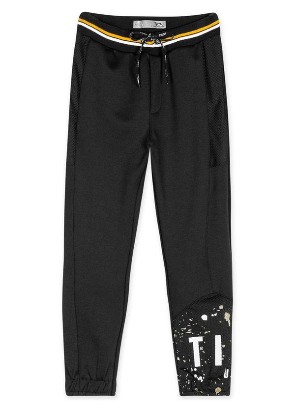 Tigor T Tigre - Calça Infantil Menino Preto