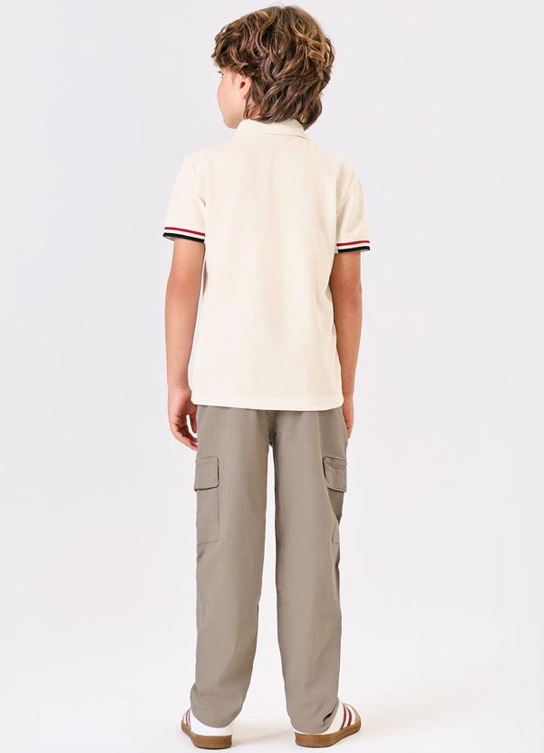 Trick Nick - Calça Infantil Masculina Sarja Bege 4