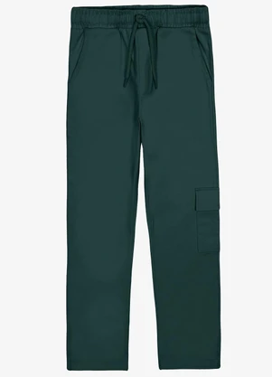 Trick Nick - Calça Infantil Masculina Sarja Cotton Verde - TRICK NICK
