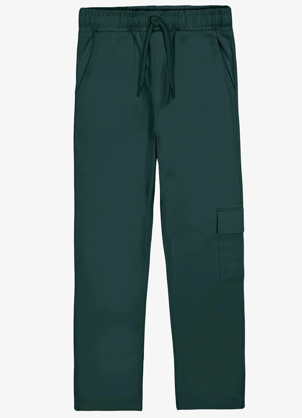 Trick Nick - Calça Infantil Masculina Sarja Cotton Verde 1