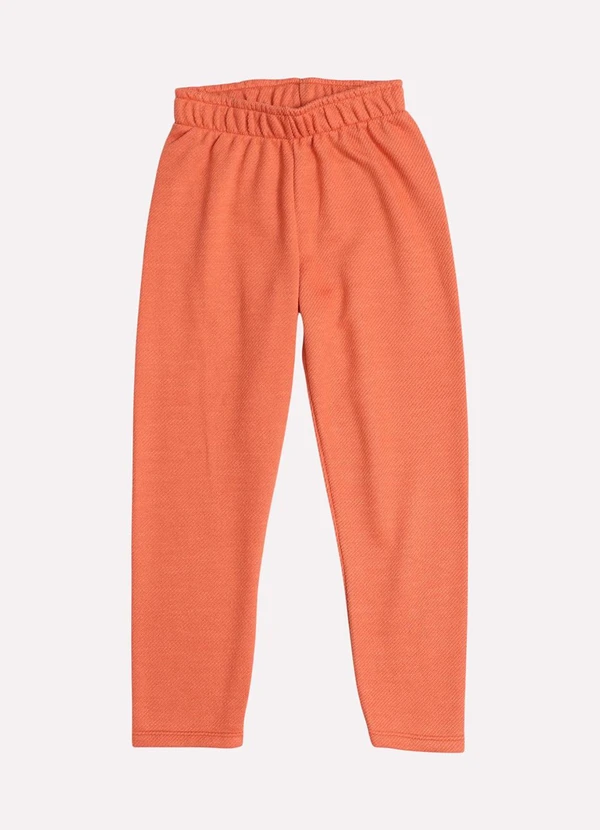 Kyly - Calça Infantil Menino Algodão Liso Laranja 2