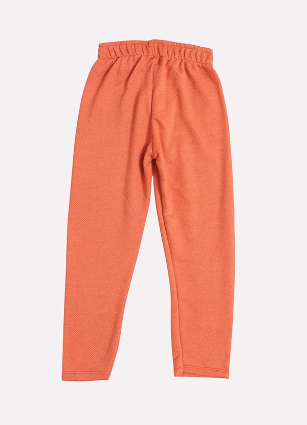 Kyly - Calça Infantil Menino Algodão Liso Laranja 3