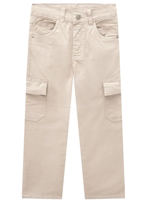 Milon - Calça Infantil Menino Bege