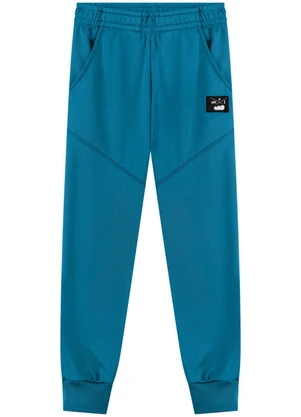 Marlan - Calça Infantil Menino em Malha Newtech Azul - MARLAN