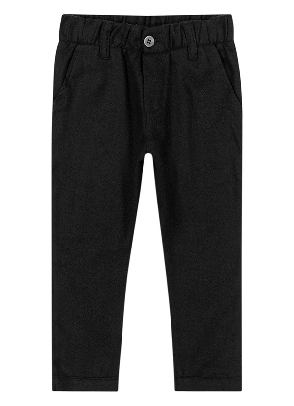 Colorittá - Calça Infantil Menino Flanelada Preto