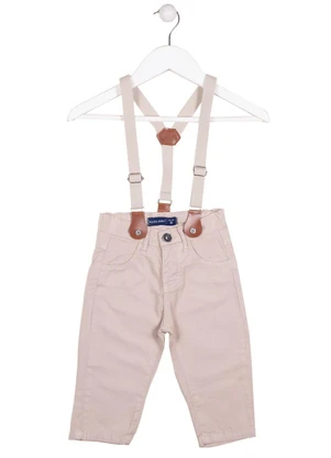 Milon - Calça Infantil Menino Jeans Bege - MILON