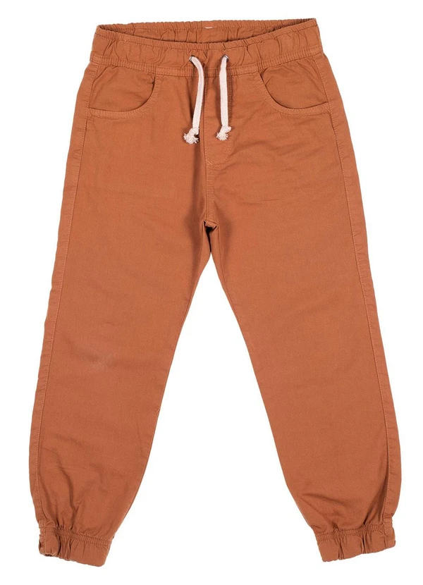 Milon - Calça Infantil Menino Jeans Marrom