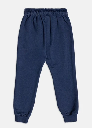 Bimbi - Calça Infantil Menino Jogger de Moletom Azul - BIMBI