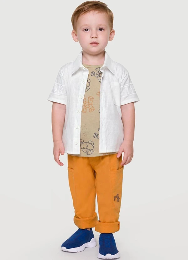 Tigor T Tigre - Calça Infantil Menino Marrom