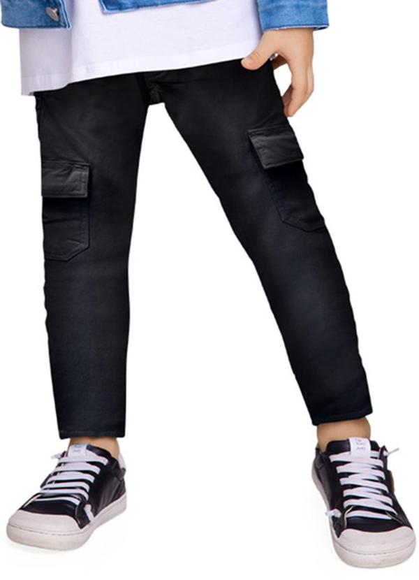 Milon - Calça Infantil Menino Preto