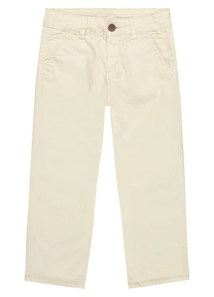 Colorittá - Calça Infantil Menino Sarja com Bolsos Bege - COLORITTÁ